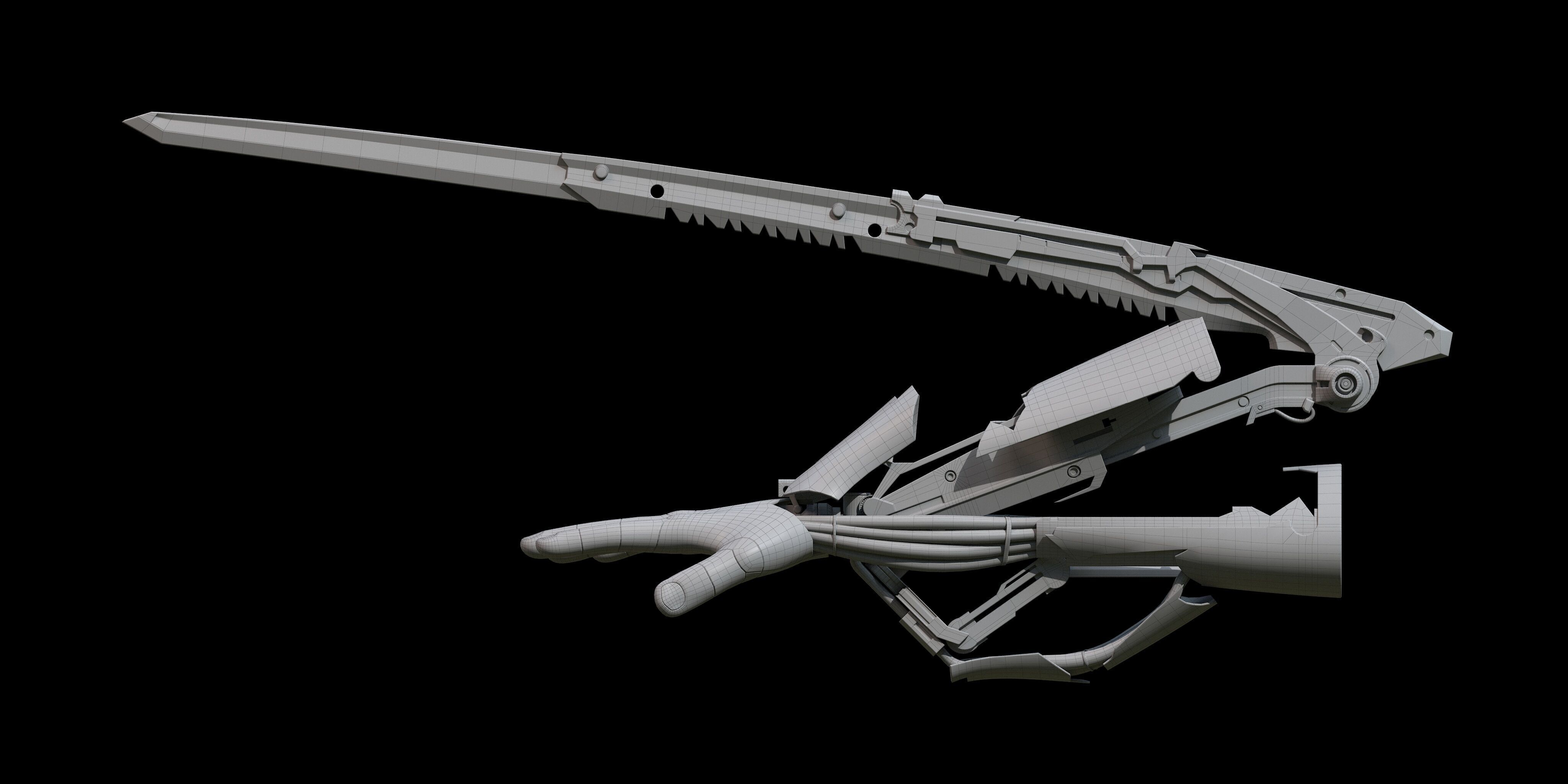 Mantis Blades 3D model_8