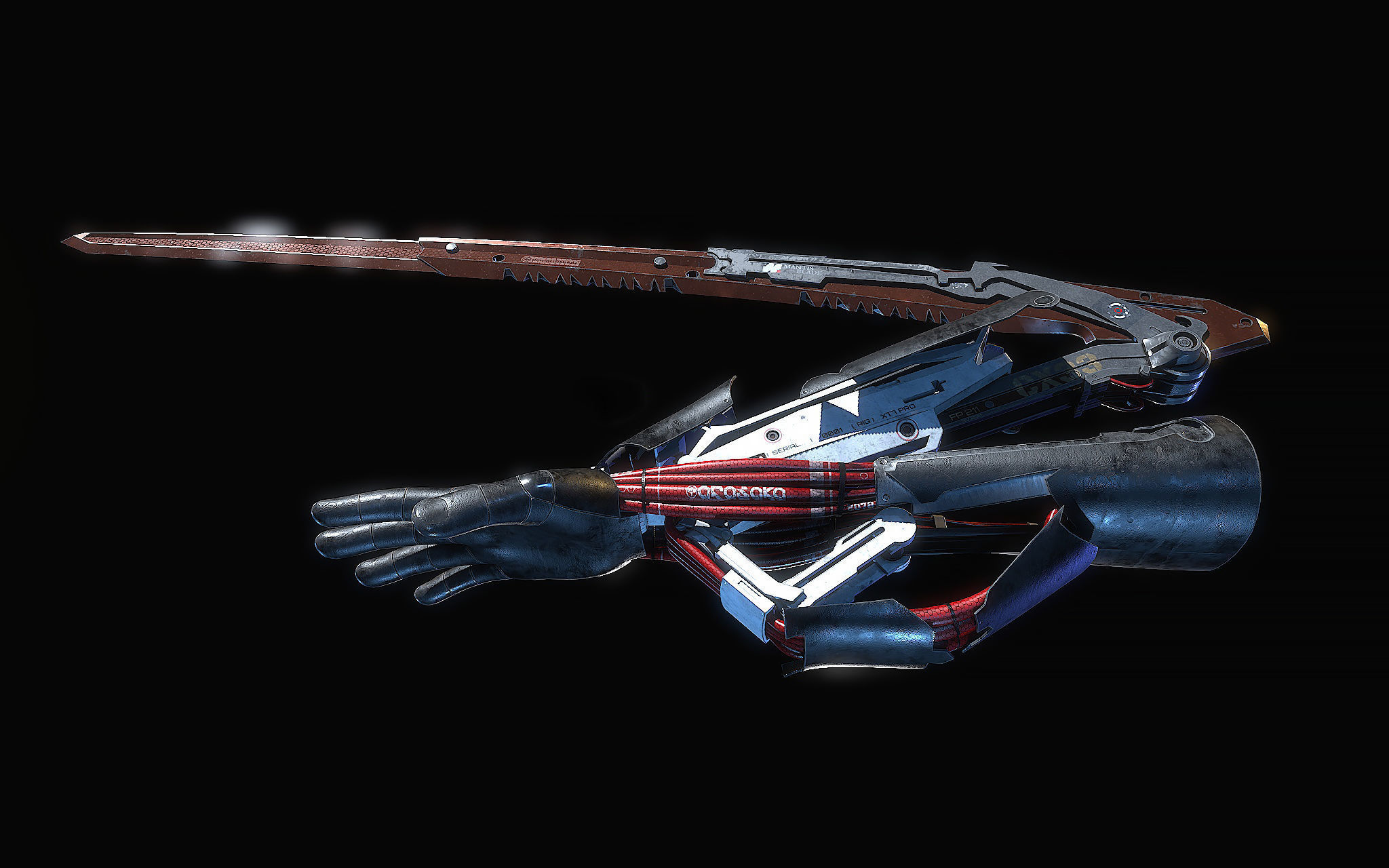 Mantis Blades 3D model_3