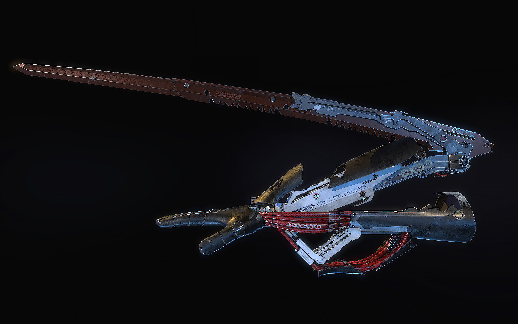 Mantis Blades 3D model_7