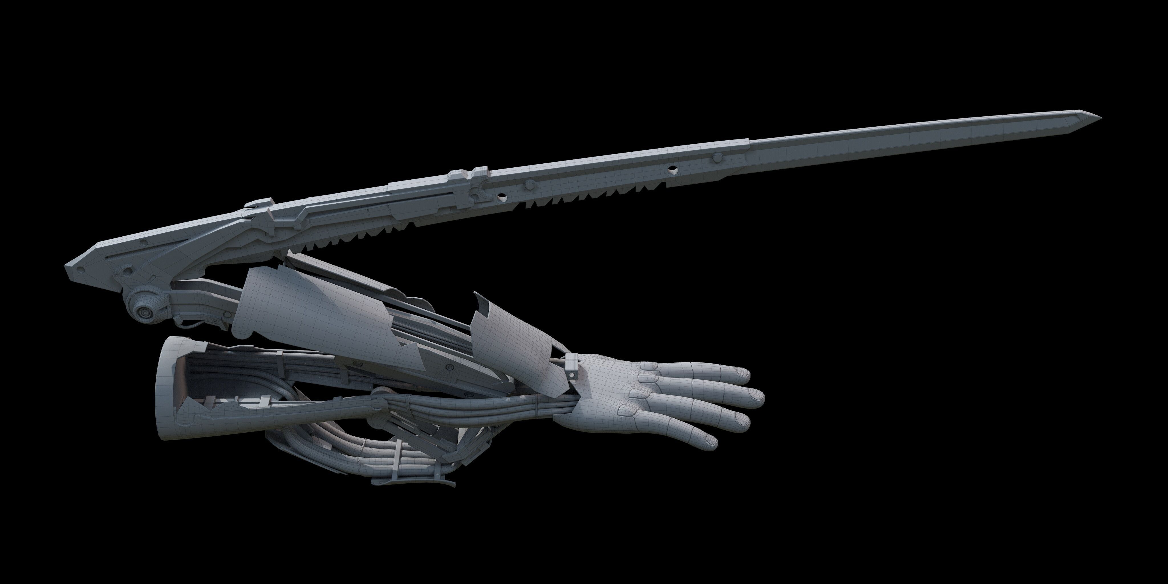 Mantis Blades 3D model_13