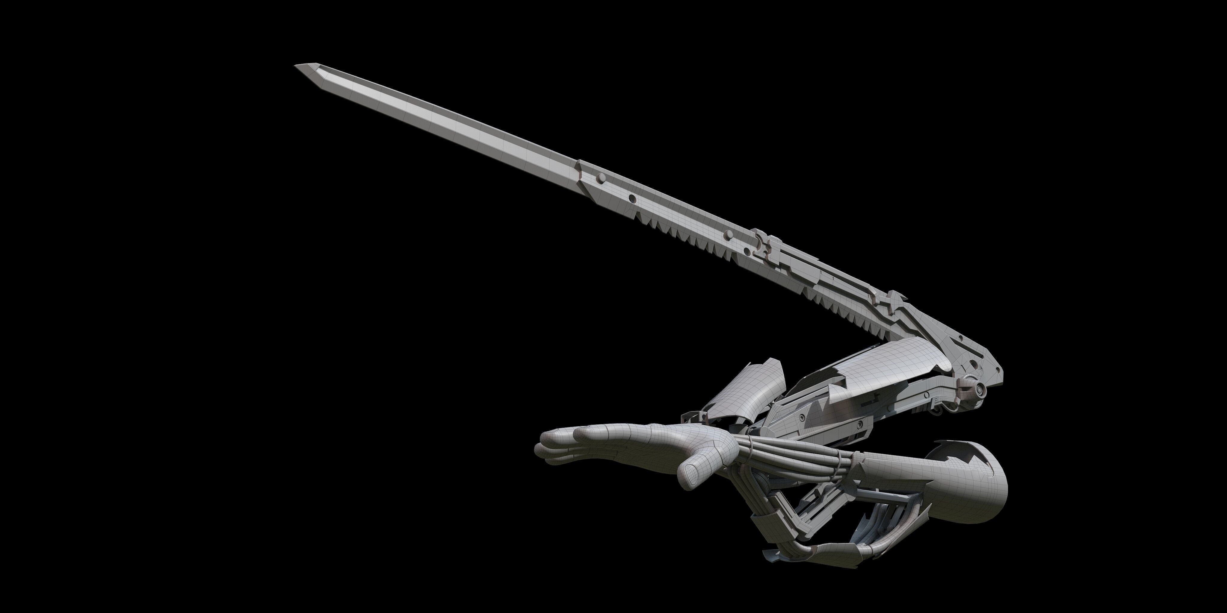 Mantis Blades 3D model_10