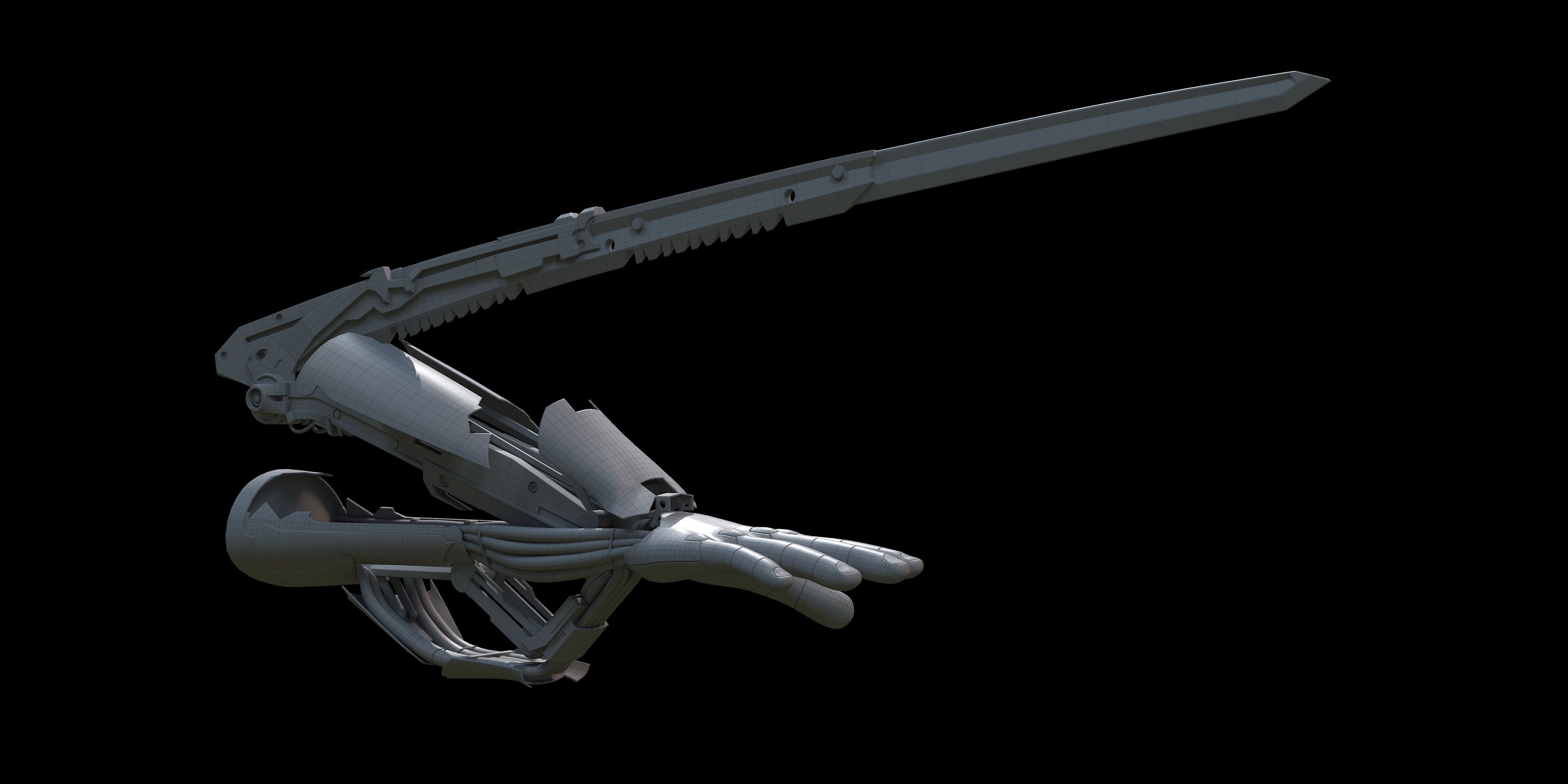 Mantis Blades 3D model_12