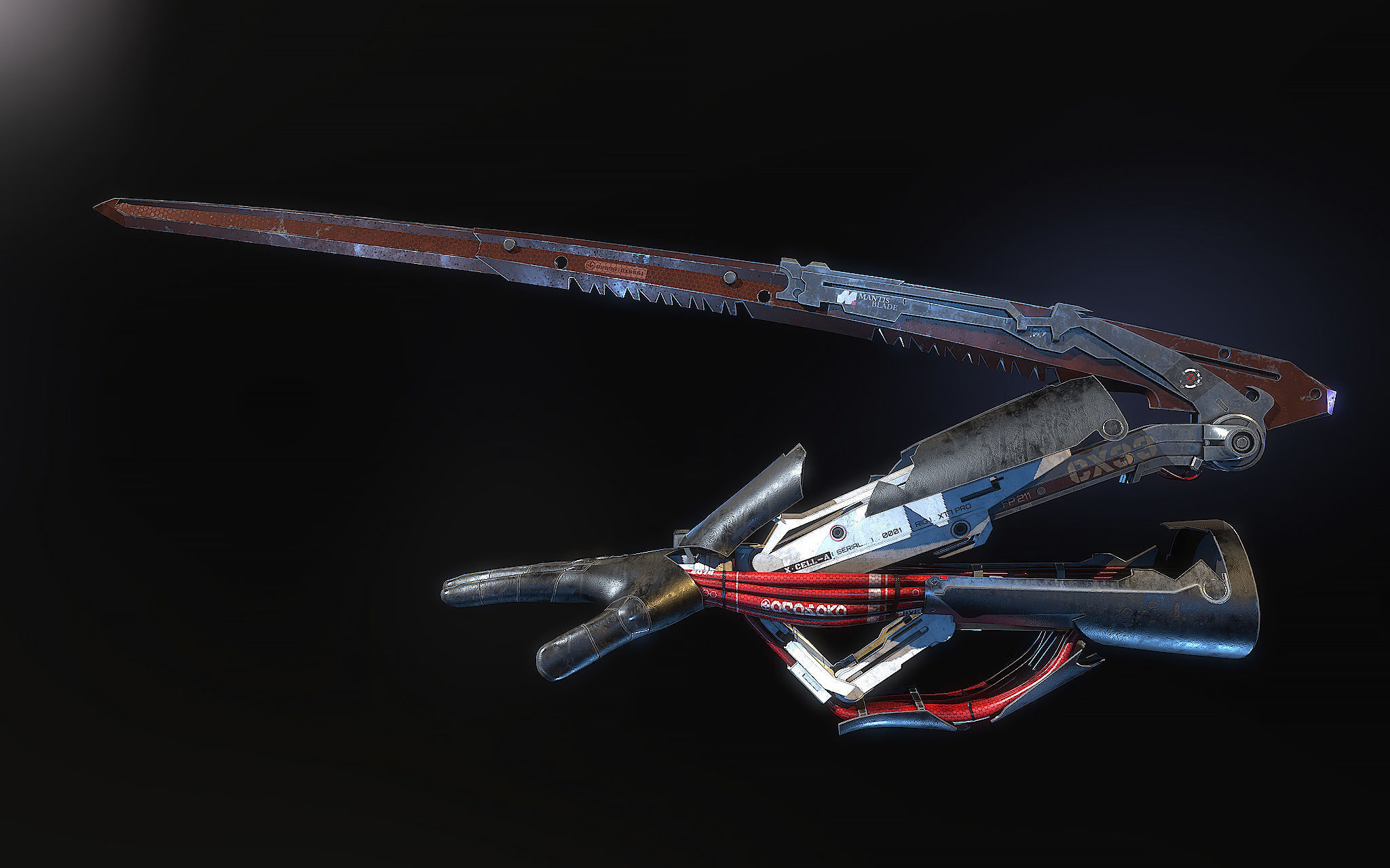 Mantis Blades 3D model_1