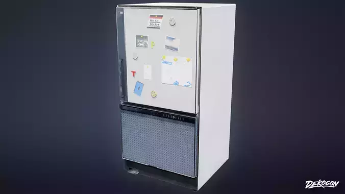 SUBURBS - Refrigerator 03 - LOW POLY AND NANITE