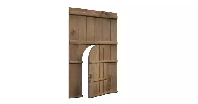 Door Entry Medieval Gate Low-poly 3D model