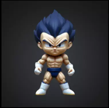 Vegeta estilo chibi Free 3D print model