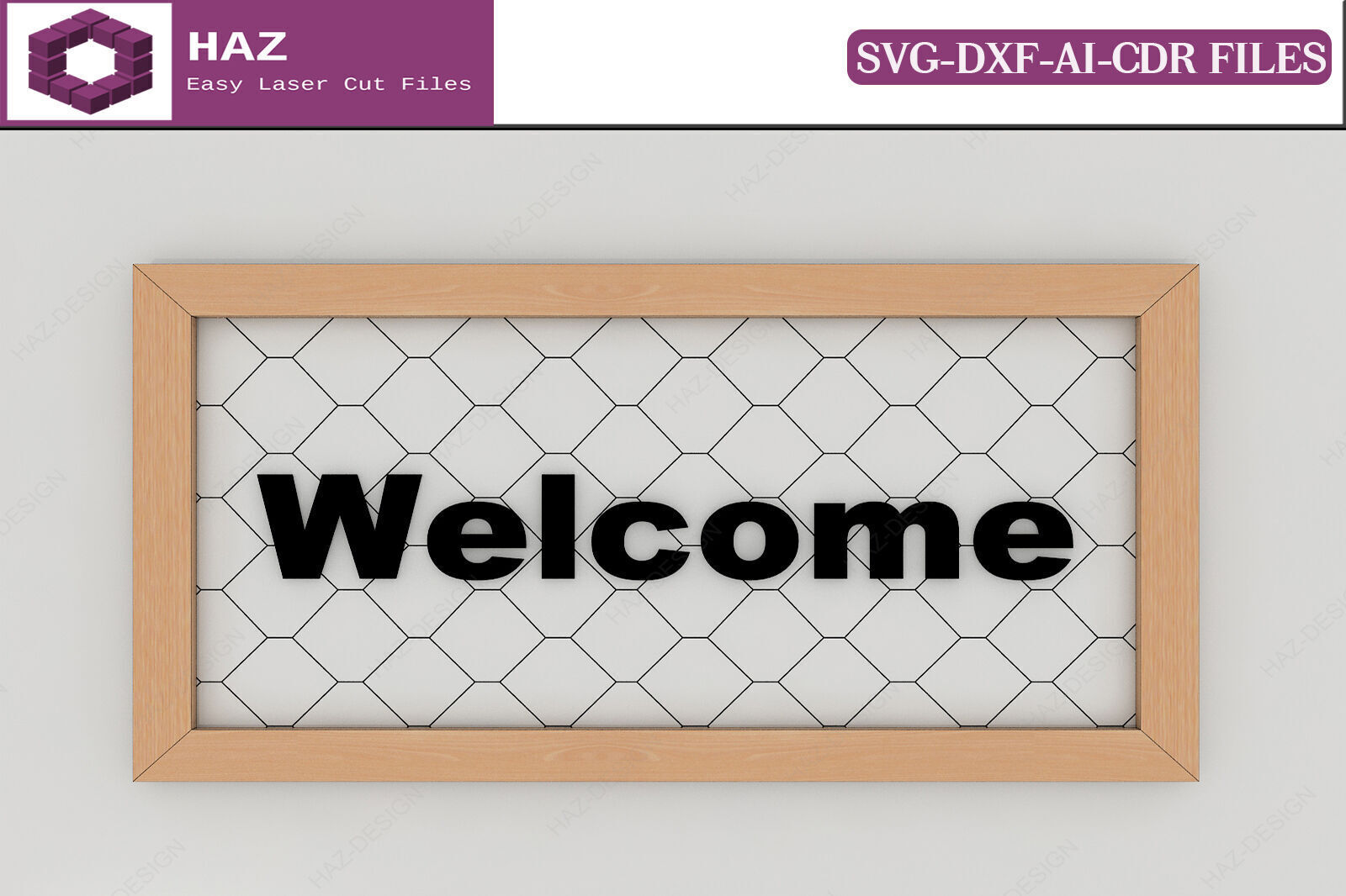 Laser Cut Frame Pattern 130 3D print model_5