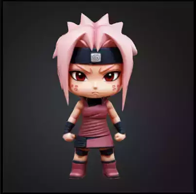 Sakura haruno chibi Free 3D print model