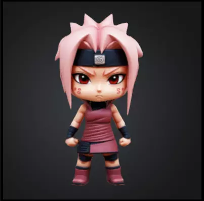 Sakura haruno chibi Free 3D print model