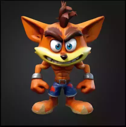 Crash bandicoot chibi