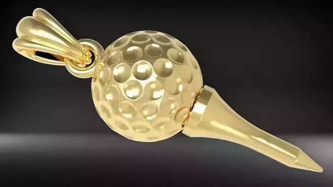 Golf Tee Pendant