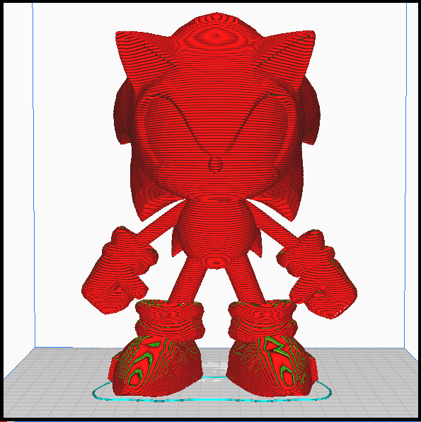 Sonic chibi Free 3D print model_1