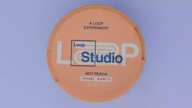 Loop Hot Peach Snus Can