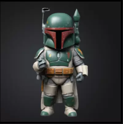 Boba fett chibi Free 3D print model