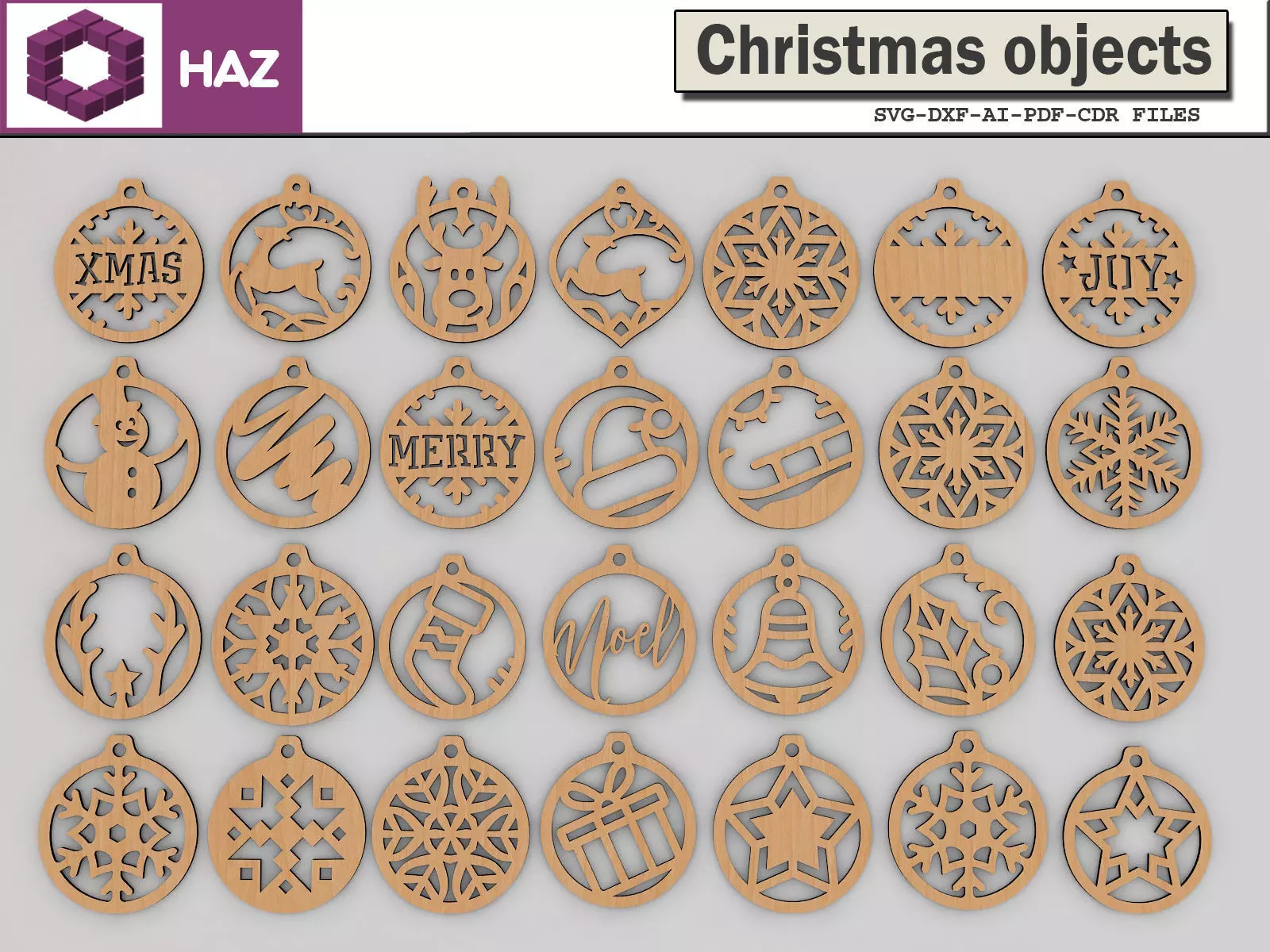 Christmas Ornament Bundle 150 3D print model_0