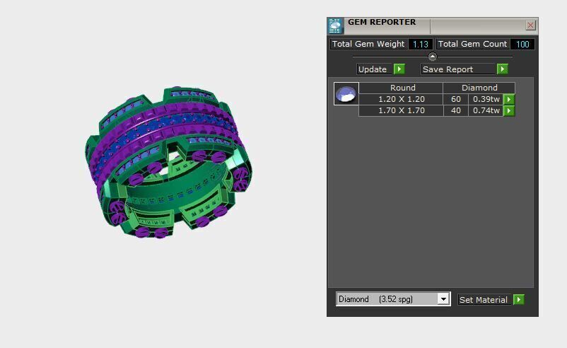 Rings 3D print model_3