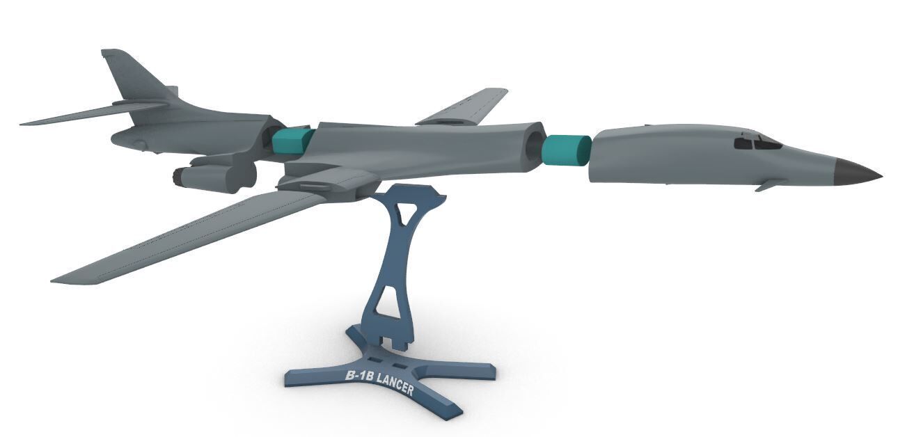 B-1B LANCER 3D print model_7