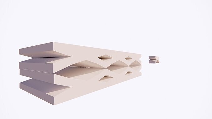 Special 3D algorithmic designs and forms 3D print model