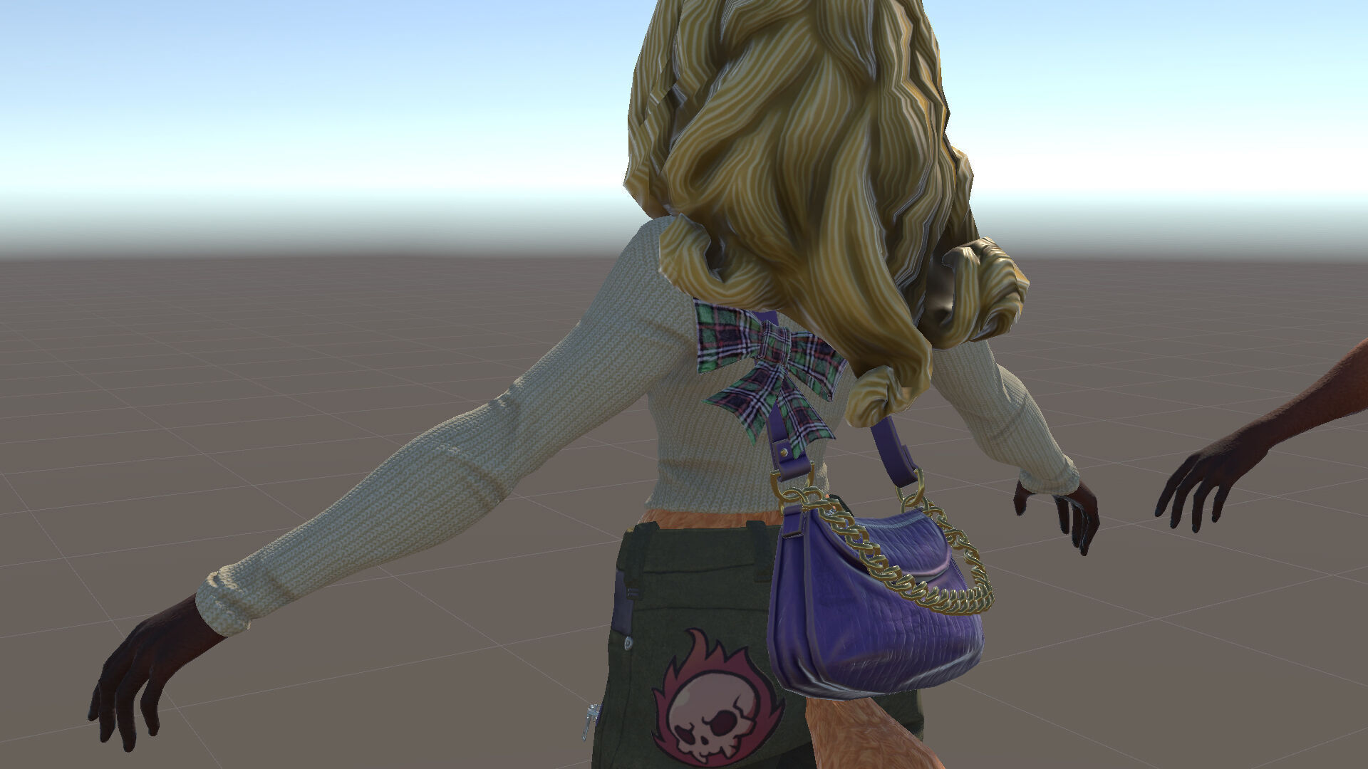 Fox girl Low-poly 3D model_21