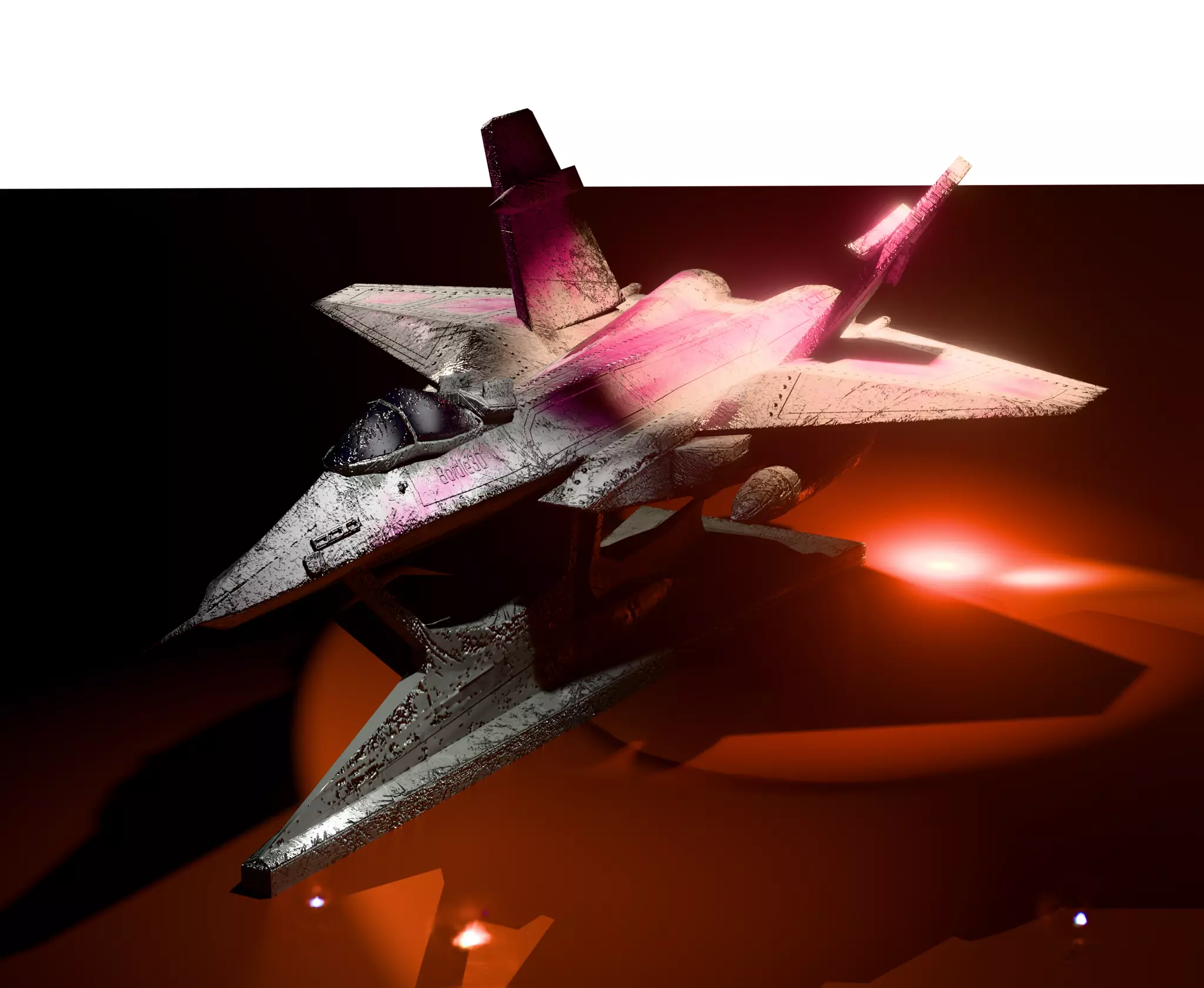 Multirole Fighter Jet Toy Low-poly 3D model_0