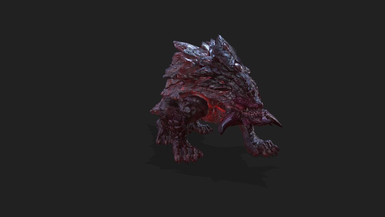 Monster animation 2870 frames full version animation Low-poly 3D model_3