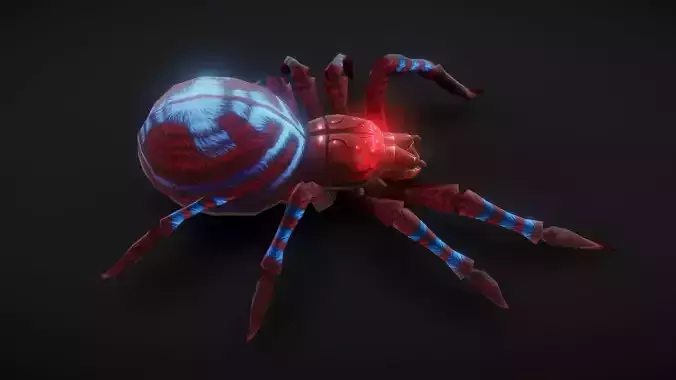 Polar Wolf Spider Animation