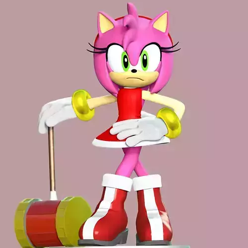 Amy Rose The Hedgehog 3 Fan Art