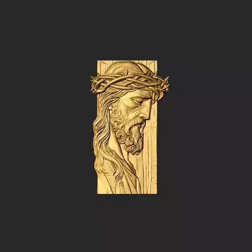 Jesus Pendant 04 3D print model