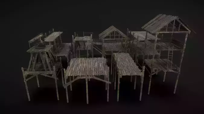 Wooden Bridge at Port Terminal