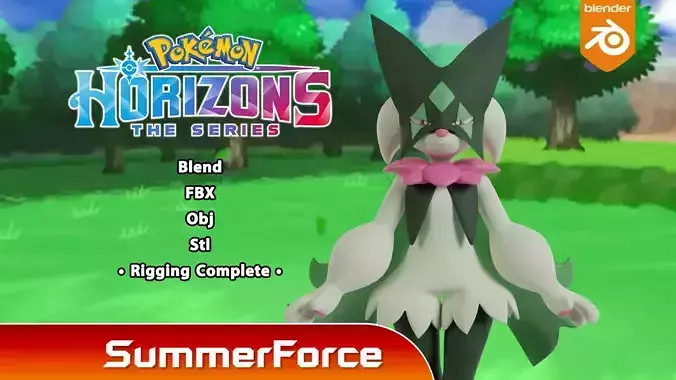 Meowscarada - Pokemon Horizons 3D model