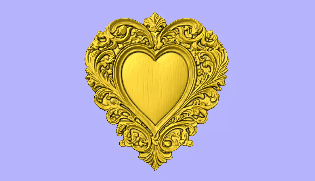MOLDURA DE CORACAO 3D model