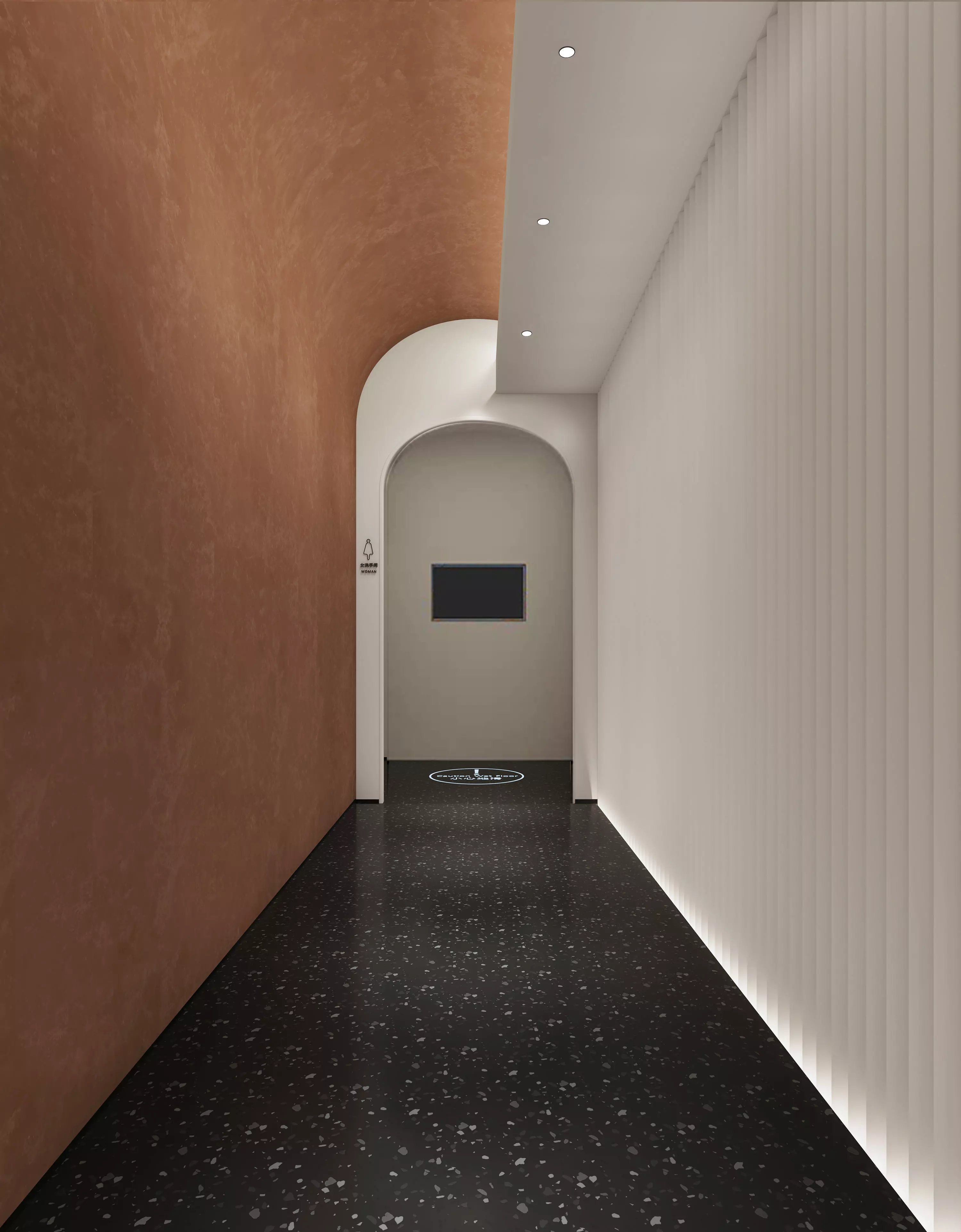 Modern aisle 3D model