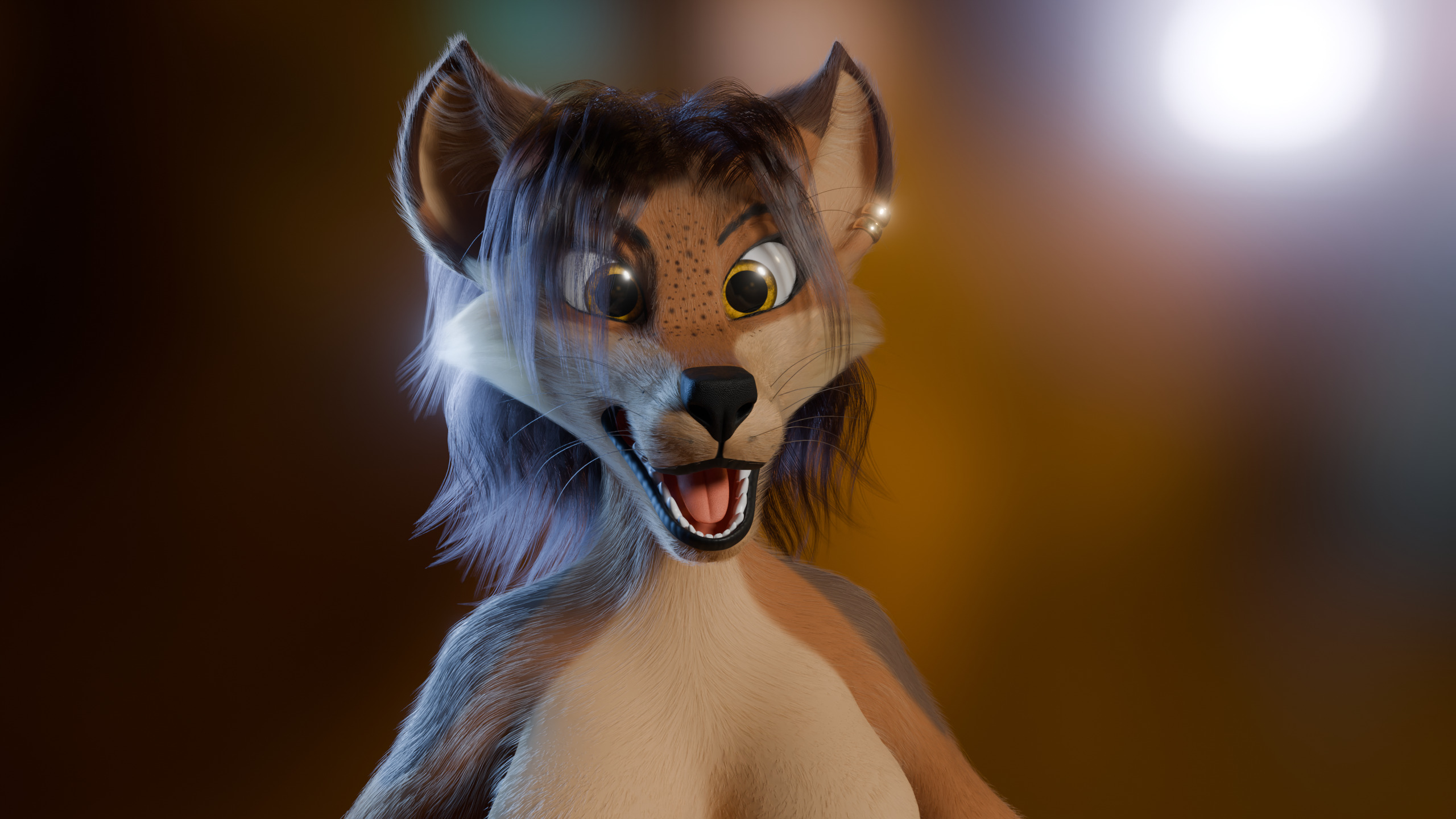 Natsuki Anthro Fox Low-poly 3D model_48