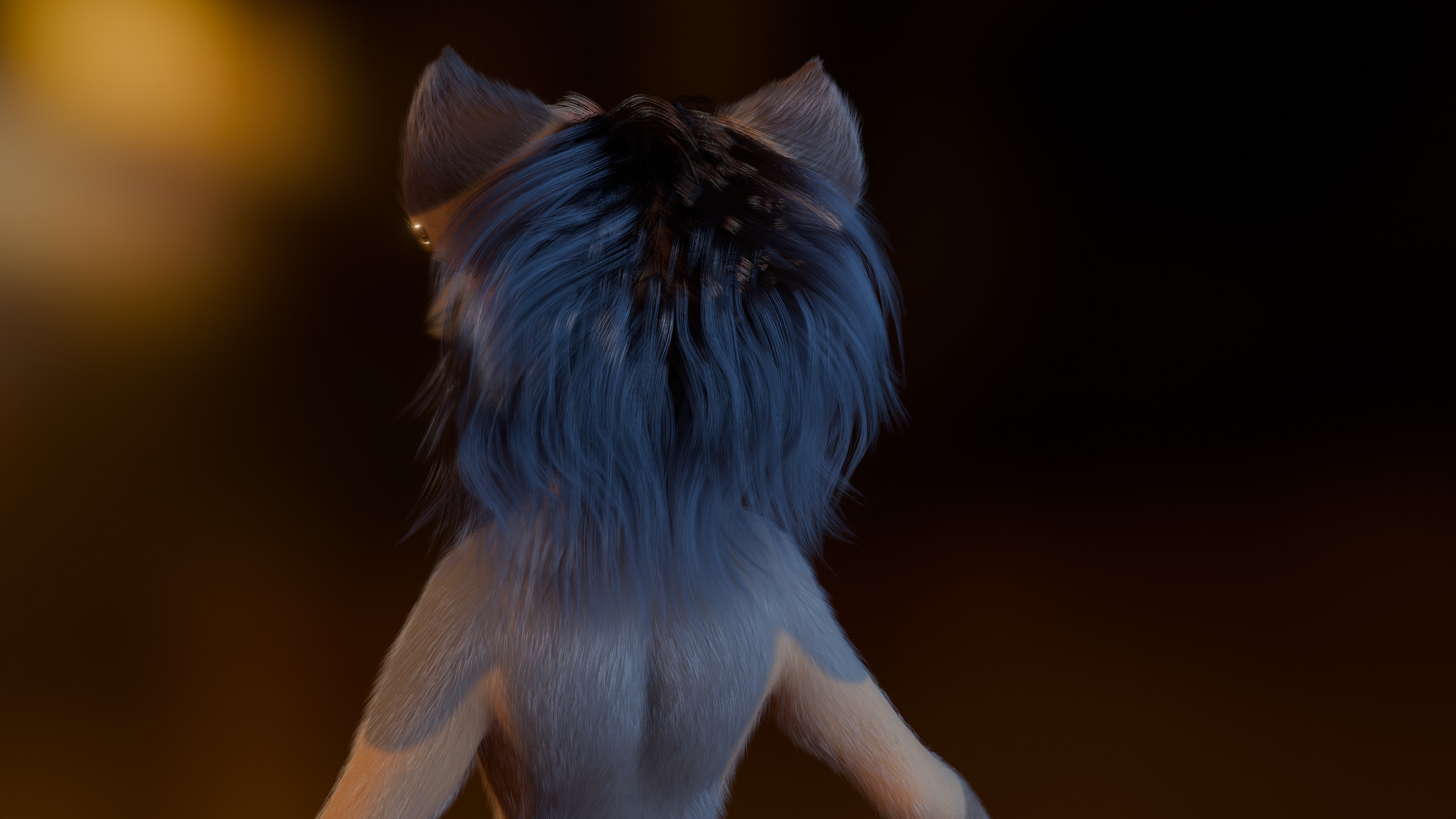 Natsuki Anthro Fox Low-poly 3D model_4