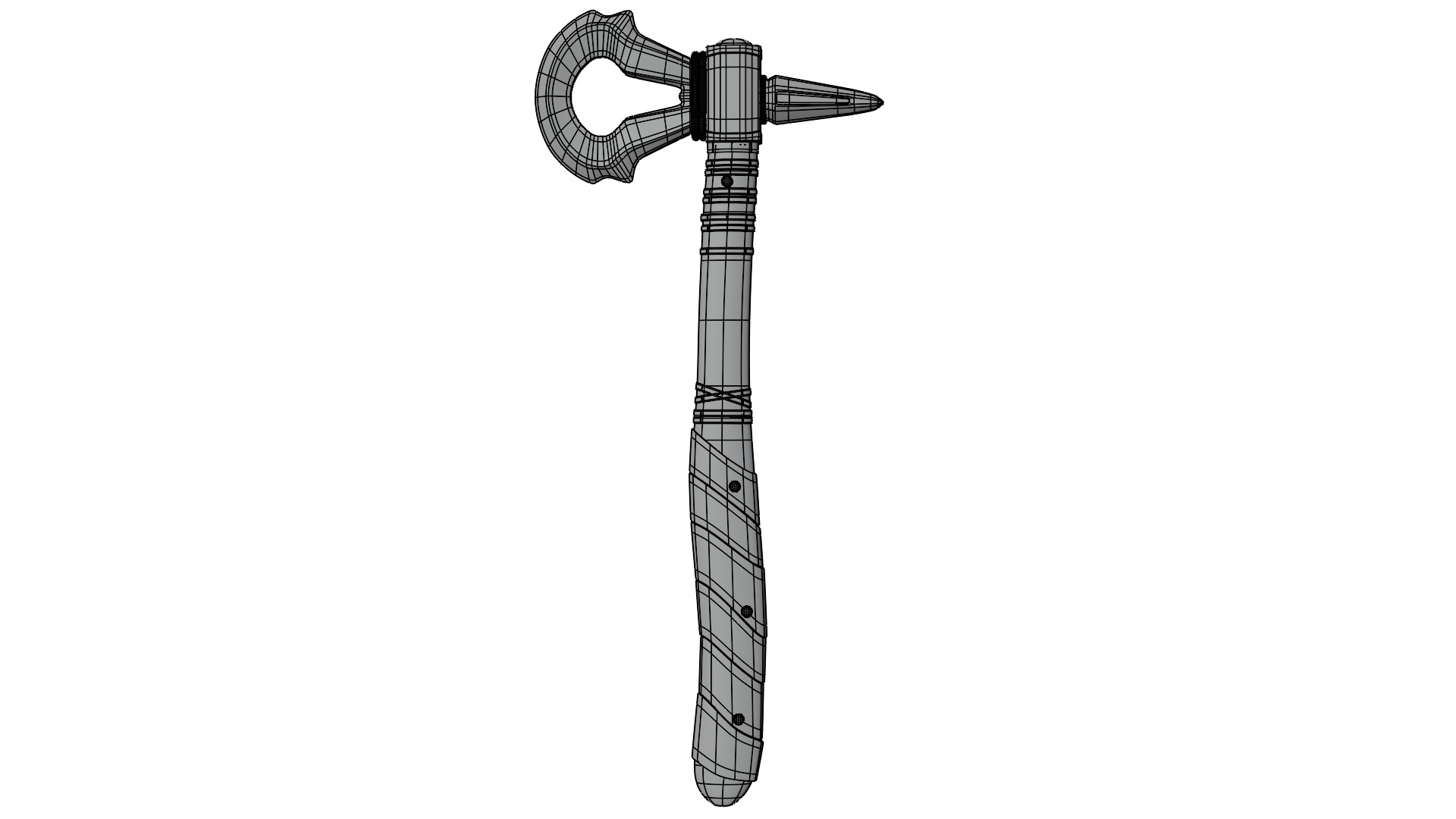 Realistic Tomahawk High-Detail Historical Design for Renders 3D model_17
