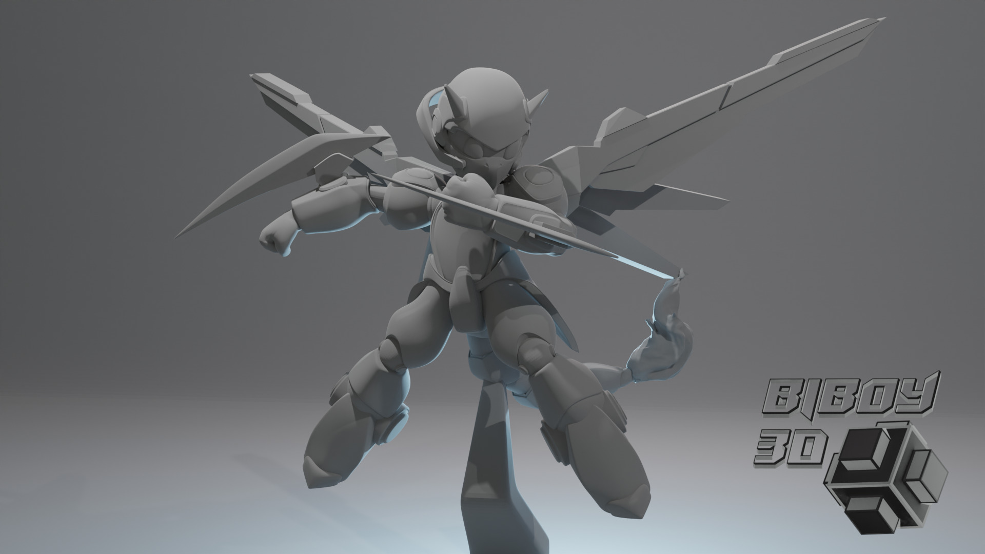 mecha charmander charizard 3D print model_6