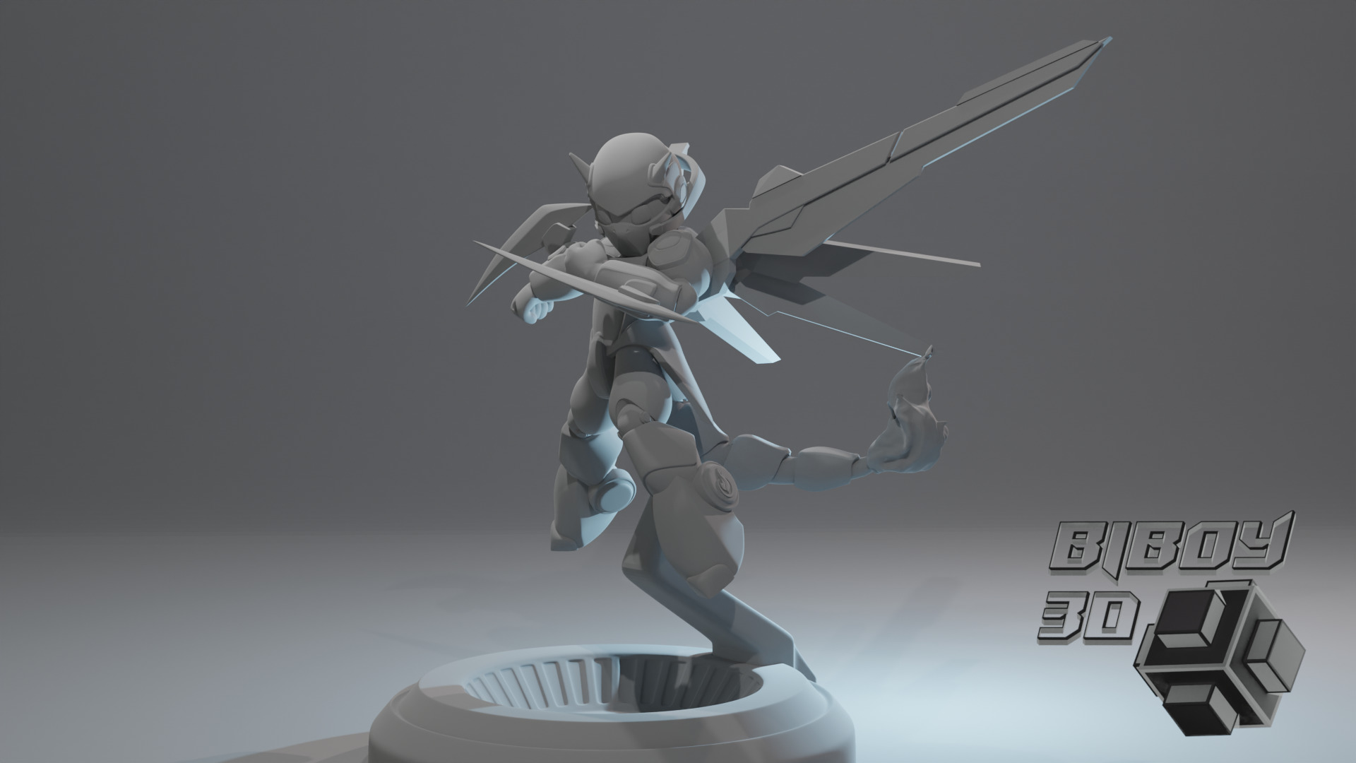 mecha charmander charizard 3D print model_7