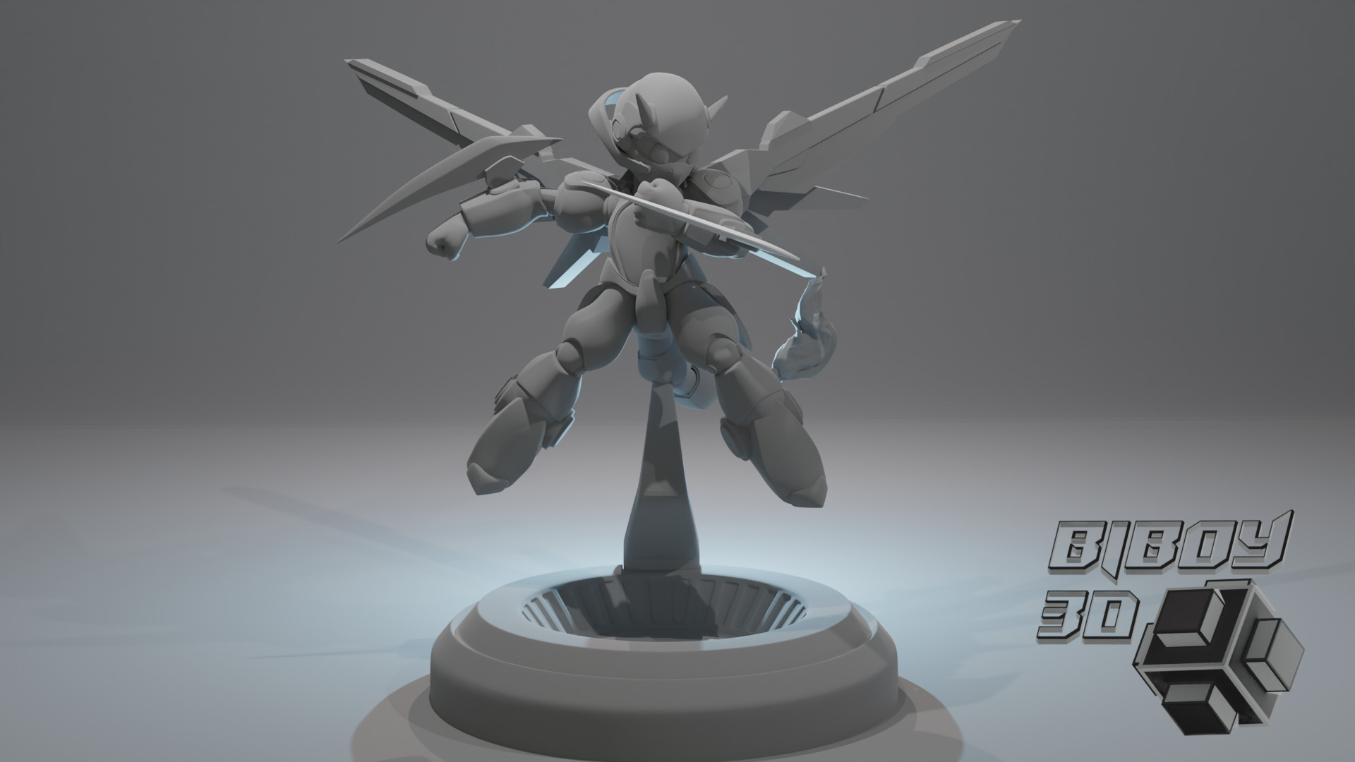 mecha charmander charizard 3D print model_5