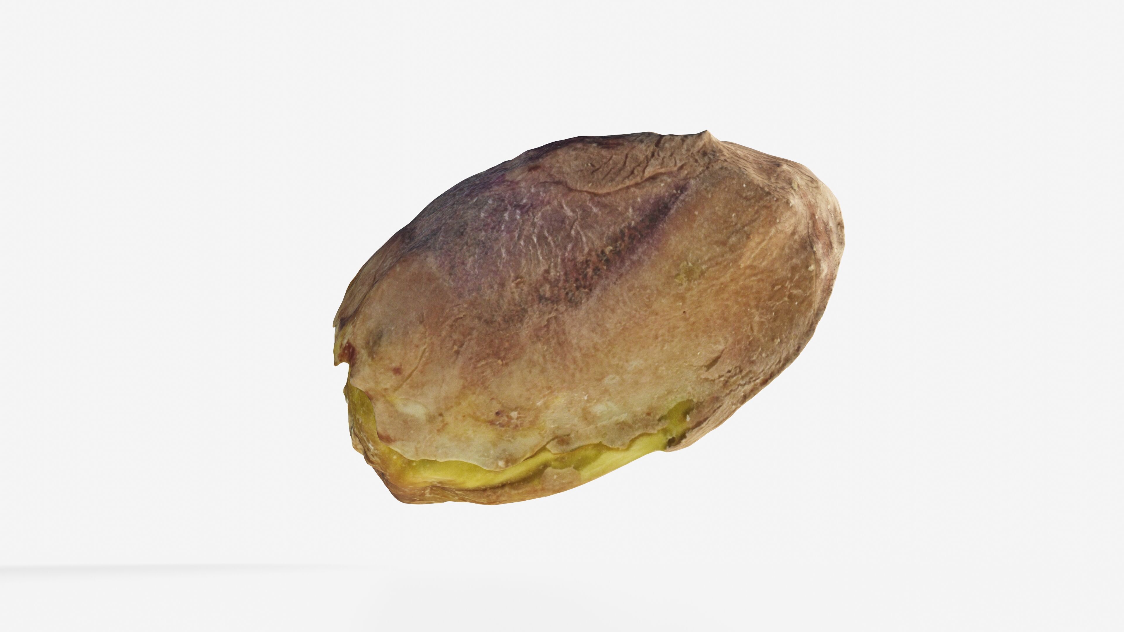Scanned pistachio nut Low-poly 3D model_5