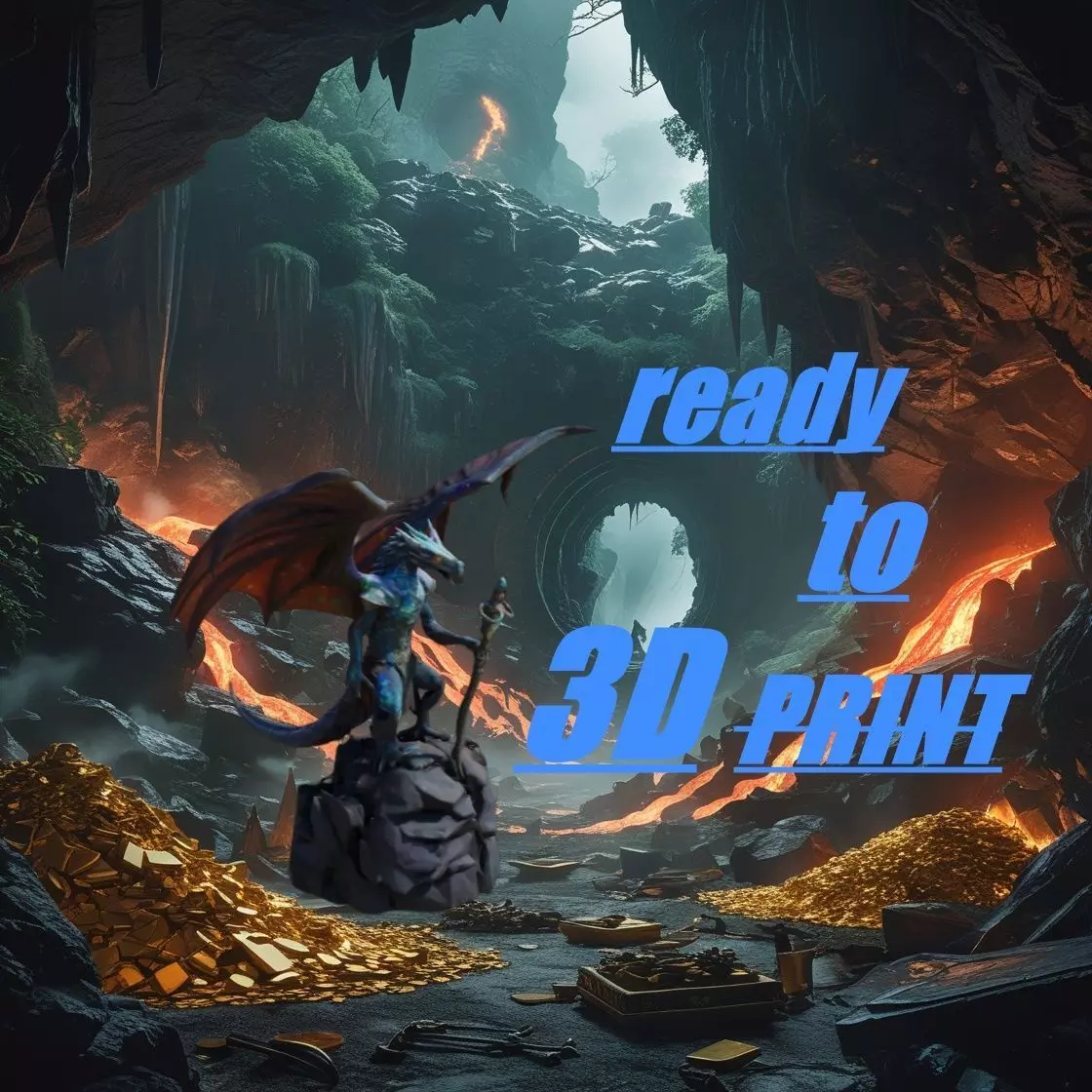 dragon humanoid 3D print model_0