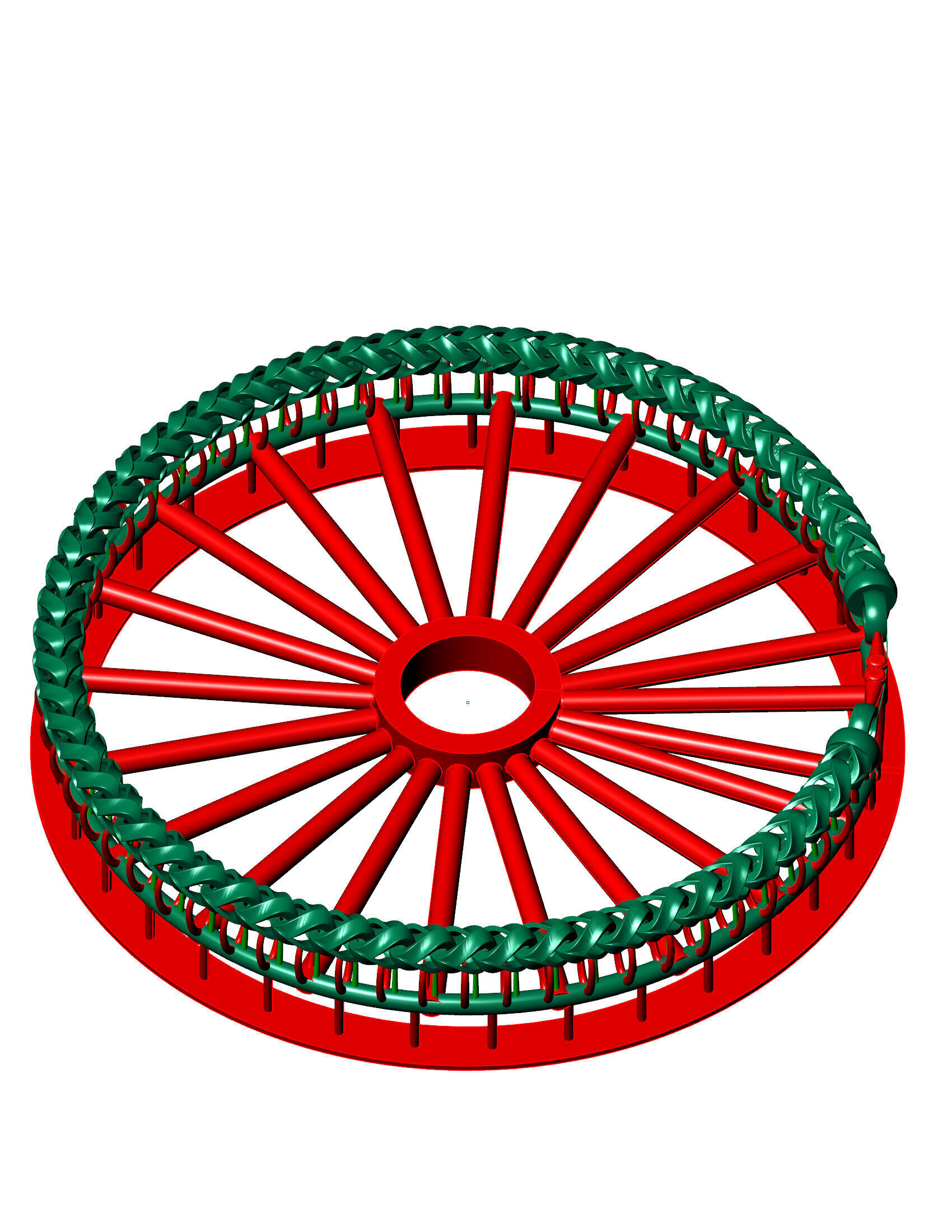 4MM Spiral Franco Cuban Bracelet  ready to print 3D print model_2