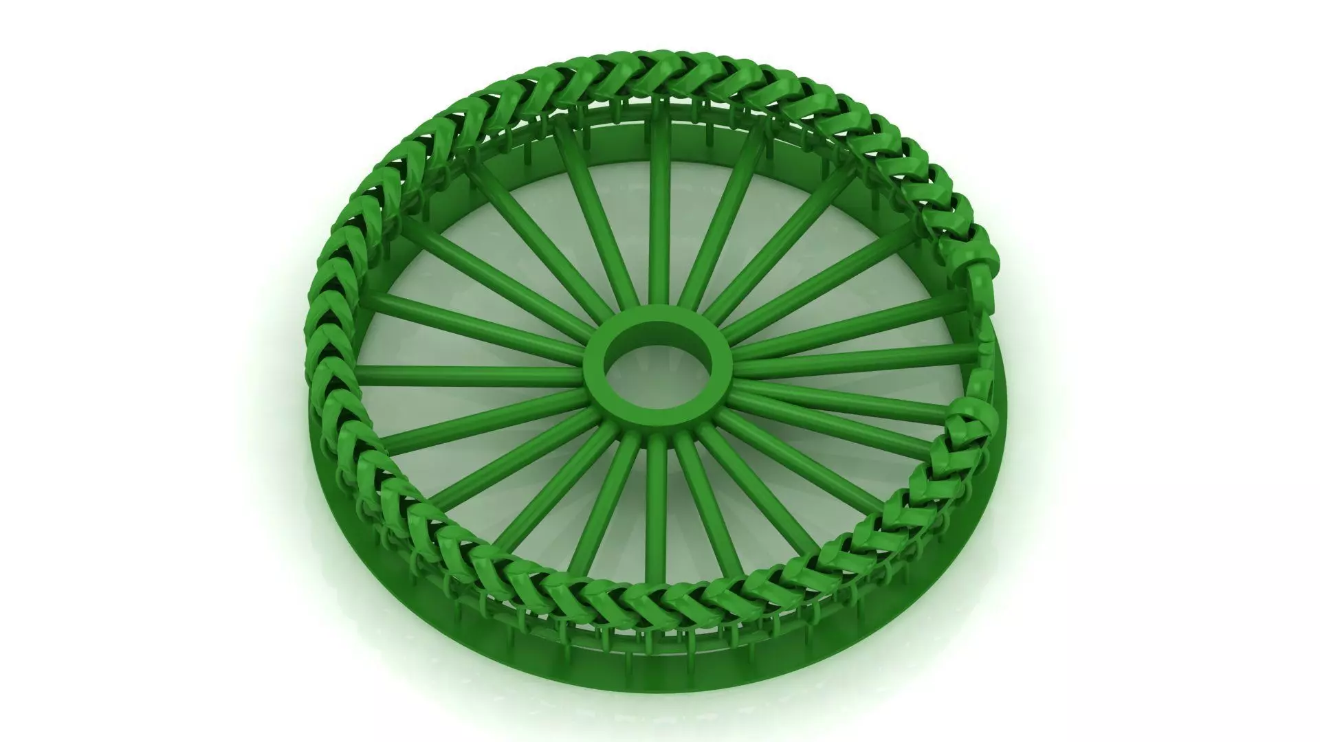 4MM Spiral Franco Cuban Bracelet  ready to print 3D print model_0