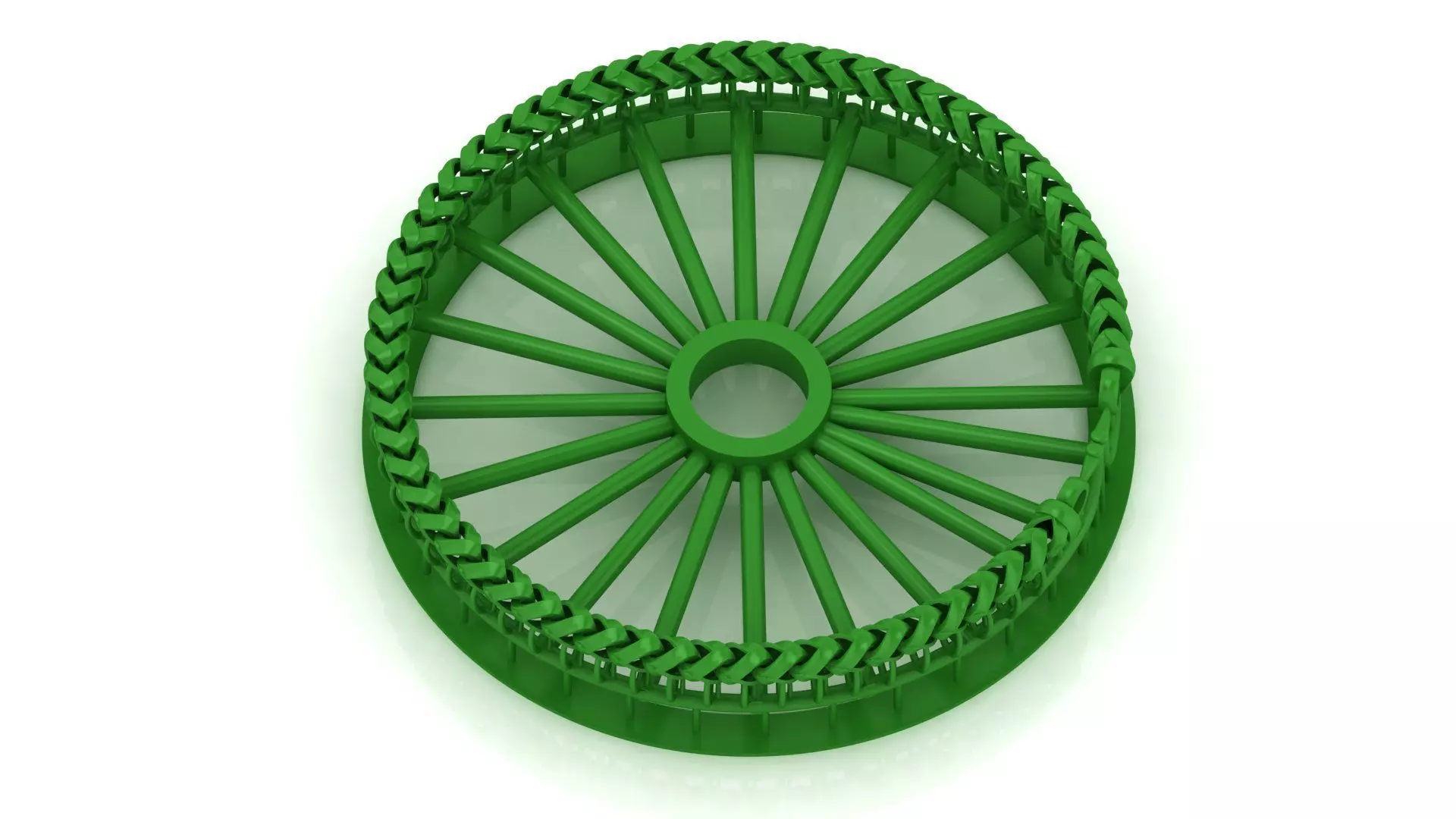 5MM Spiral Franco Cuban Bracelet ready to print 3D print model_0