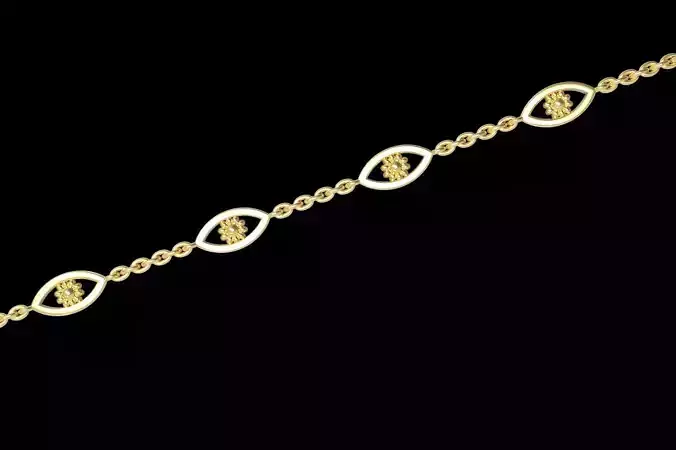 Evil Eye charm pendant bracelet