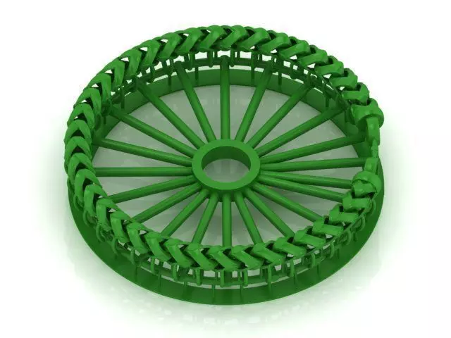 6MM Spiral Franco Cuban Bracelet ready to print  3D print model_0