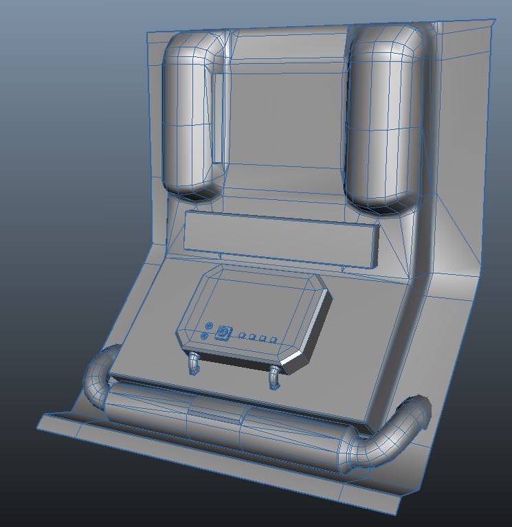 Scf-Fi Hallway 3D model_6