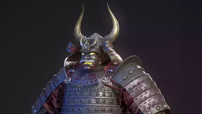 Demon Samurai  AAA Game Ready Character