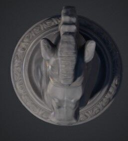 knight chess piece 3D print model_2