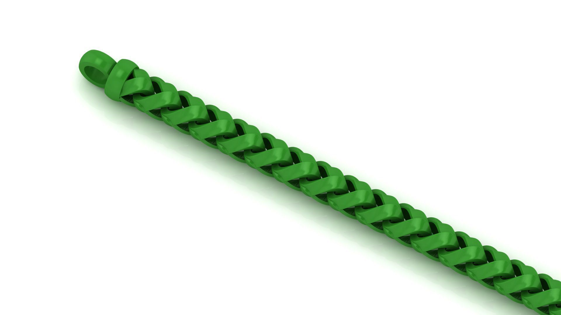 5 SIZE NEW Strick Franco Cuban Bracelet ready to print  3D Model Collection_1