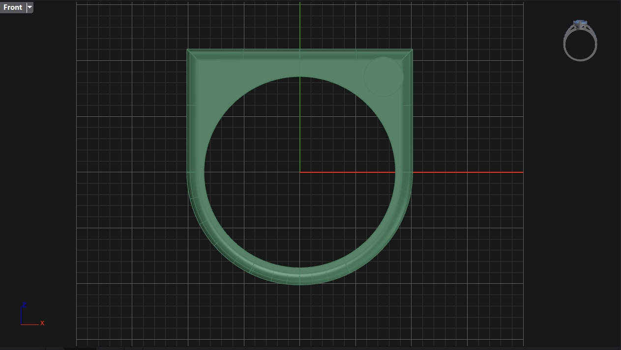 free form square ring N05 3D print model_7